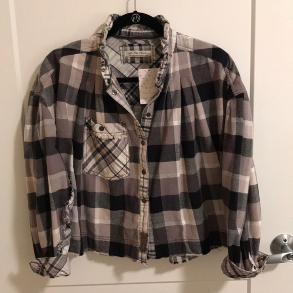 Free People Emily Plaid Top - Picture 6 of 8
